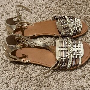 Women's Gold Sandals